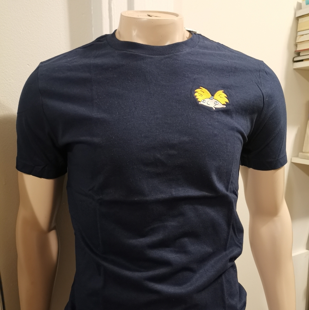 🎁🆕Hey Arnold! Nickelodeon Embroidered Tee US S